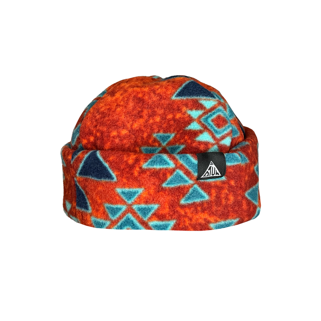 CRIMSON AZTEC BEANIE